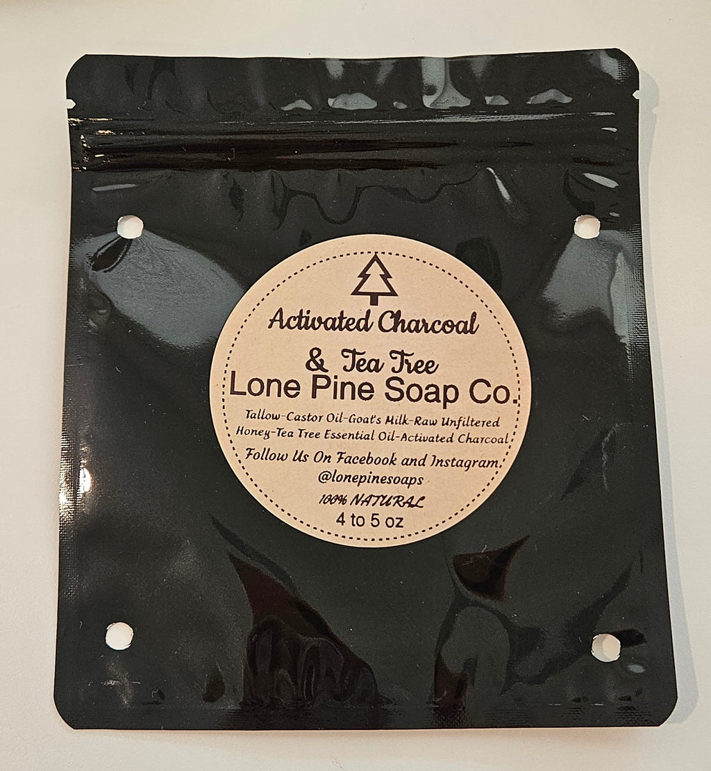Activated Charcoal & Tea Tree Goat's Milk and Honey Bar