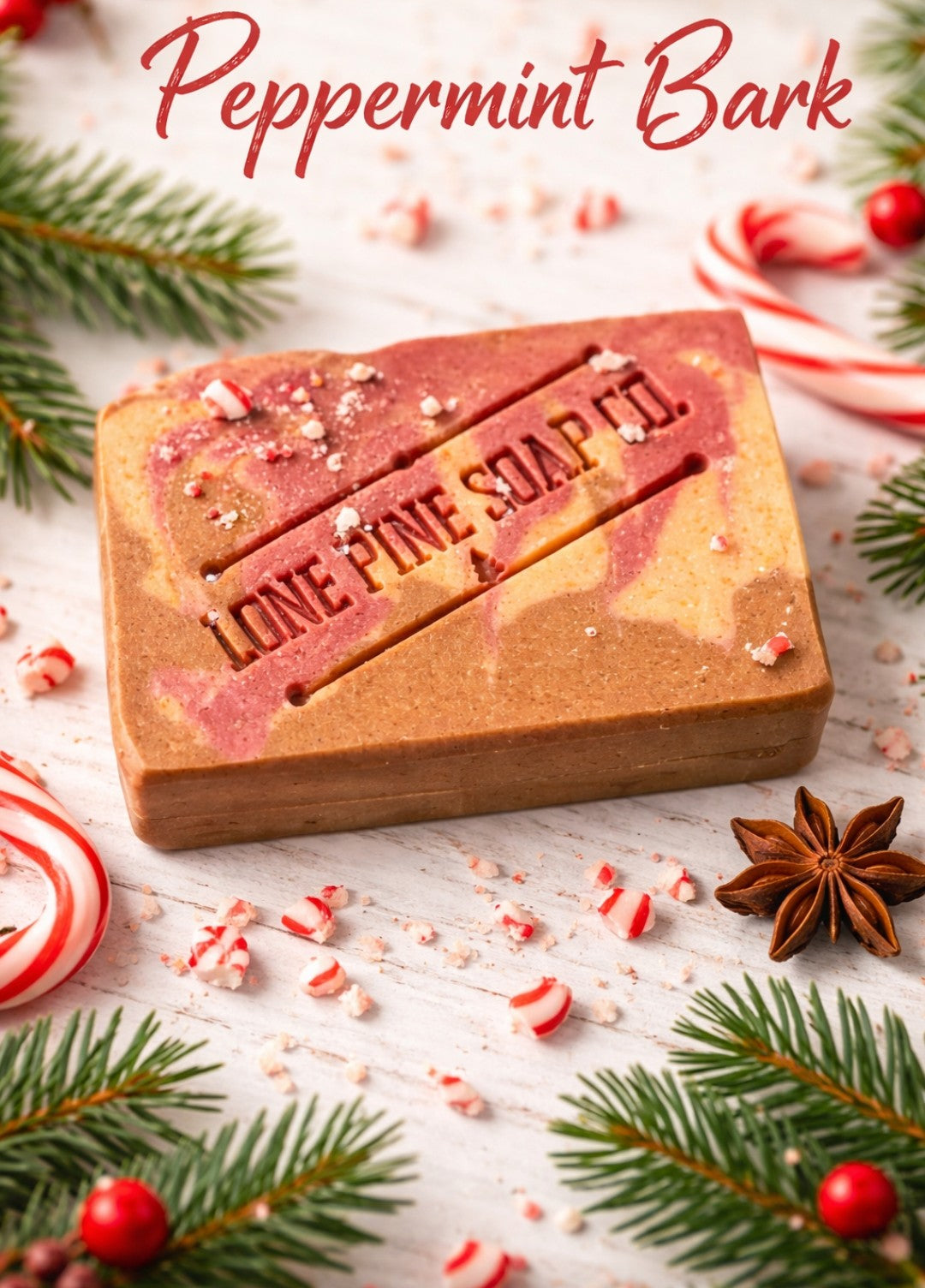 Peppermint Bark Goat's Milk and Honey Soap Bar