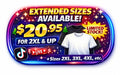 T-Shirts Size 2XL and up