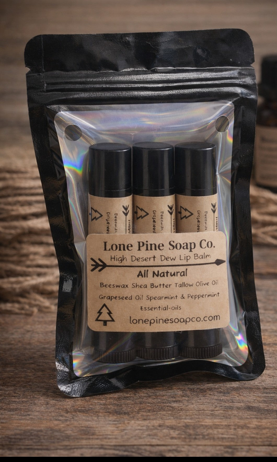 High Desert Dew Lip Balm - 3 tubes